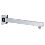 Vidaxl Shower Arm cuadrado 30 cm de acero inoxidable 201 Color de plata