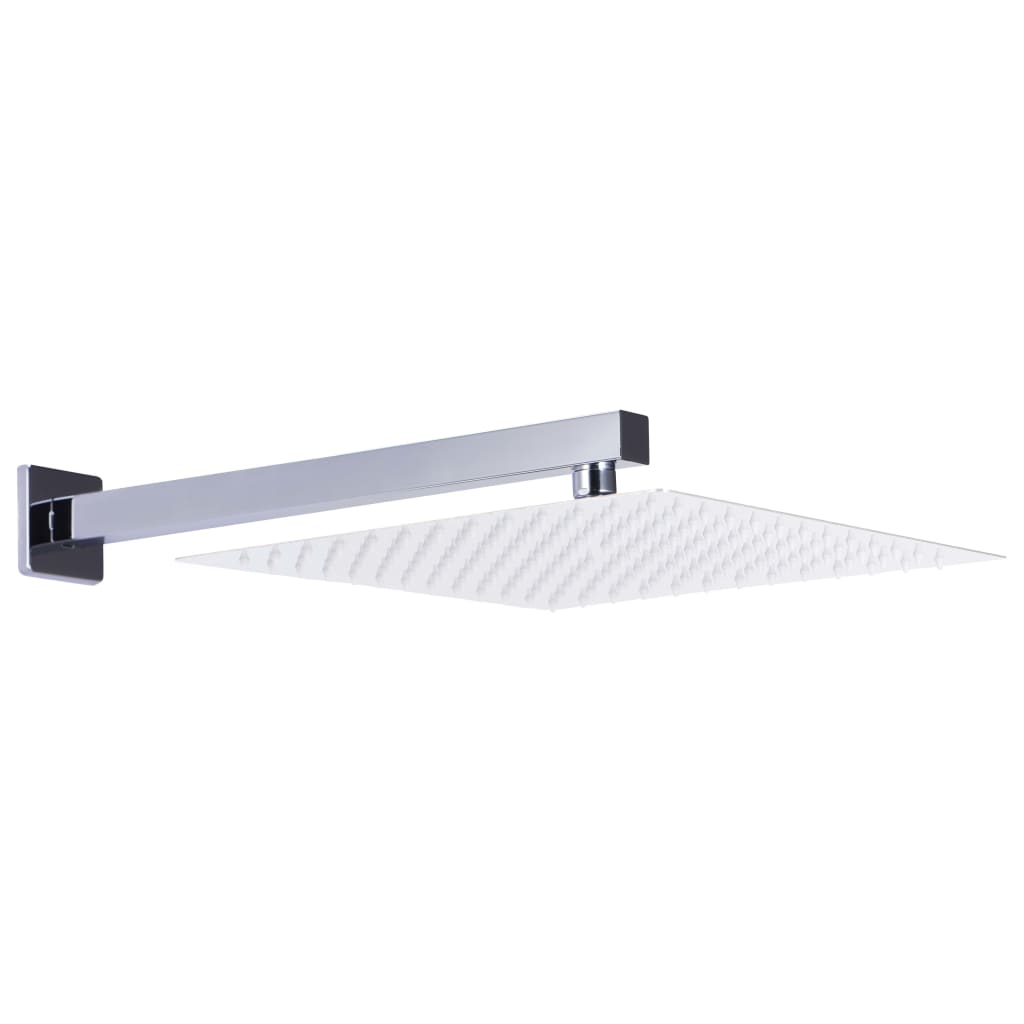 Vidaxl Dusch Arm Square 30 cm Edeless Stol 201 Sëlwer faarweg