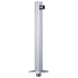 Vidaxl Shower Arm cuadrado 30 cm de acero inoxidable 201 Color de plata