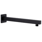 Vidaxl douchearm vierkant 30 cm roestvrij staal 201 zwart
