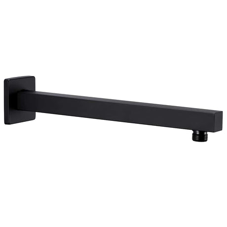 Vidaxl douchearm vierkant 30 cm roestvrij staal 201 zwart