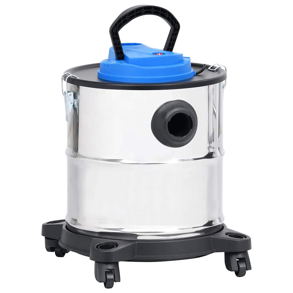 Cleaner per polvere di cenere Vidaxl con filtro HEPA 1200 W 20 L Acciaio inossidabile