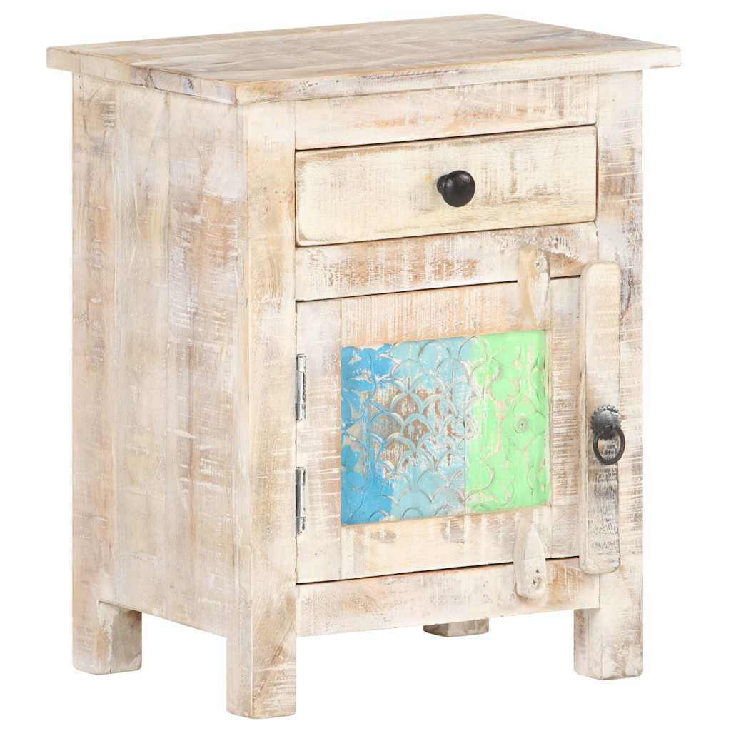 Vidaxl nachtkastje 40x30x50 cm ruw acaciahout