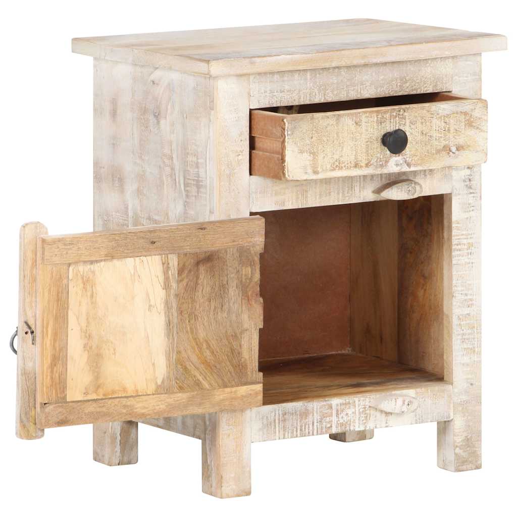 Vidaxl nachtkastje 40x30x50 cm ruw acaciahout