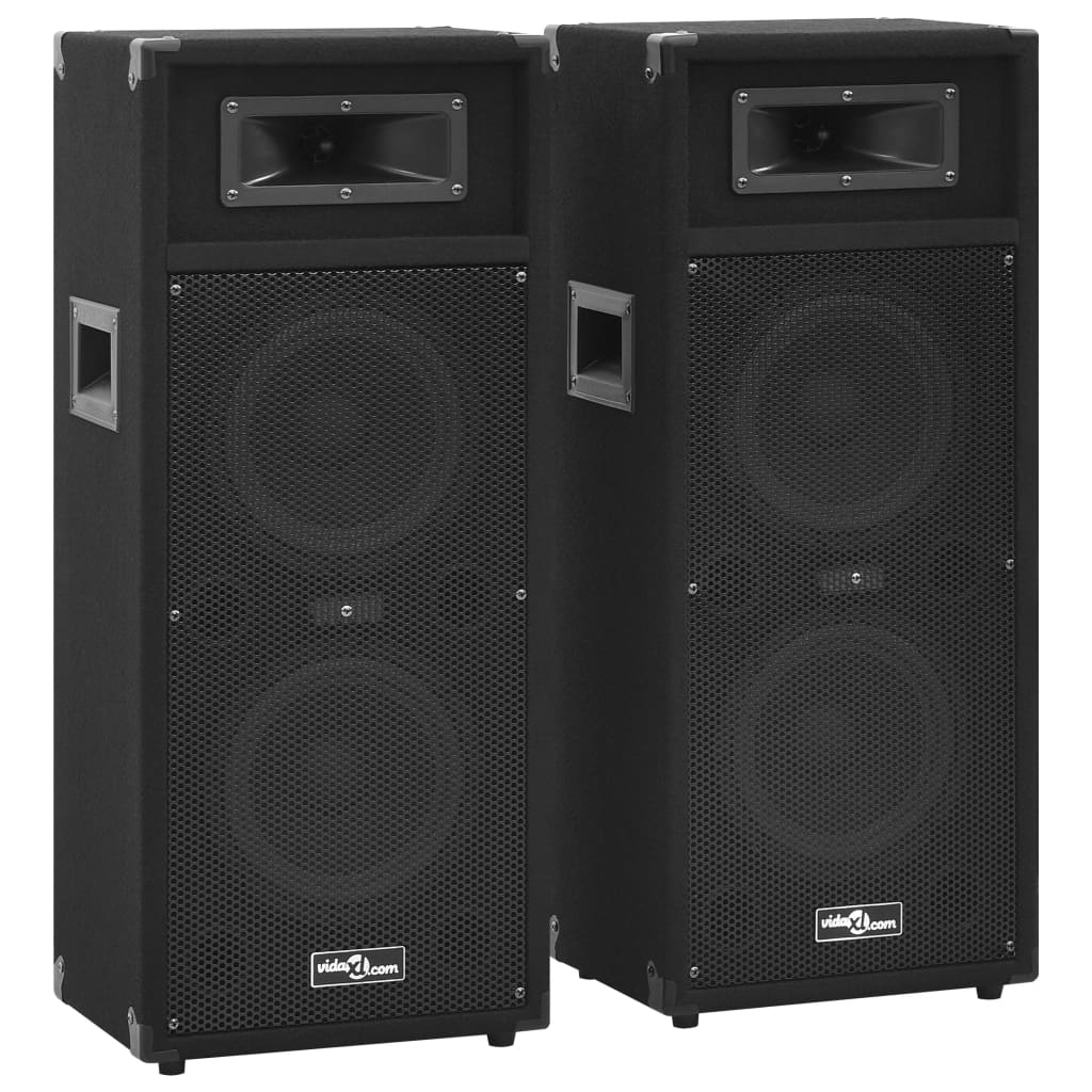 Vidaxl Hifi-Pódium Speakers 2 St Passive Professional 1000 W Black