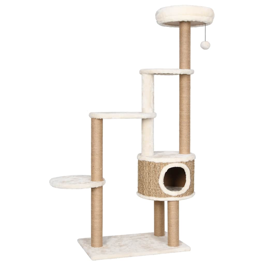 Vidaxl Cat Furniture con cuscini di lusso e graffi da 148 cm Seagrass