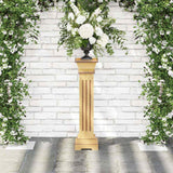 Vidaxl plantenstandaard klassieke zuil vierkant 17x17x66 cm mdf hout