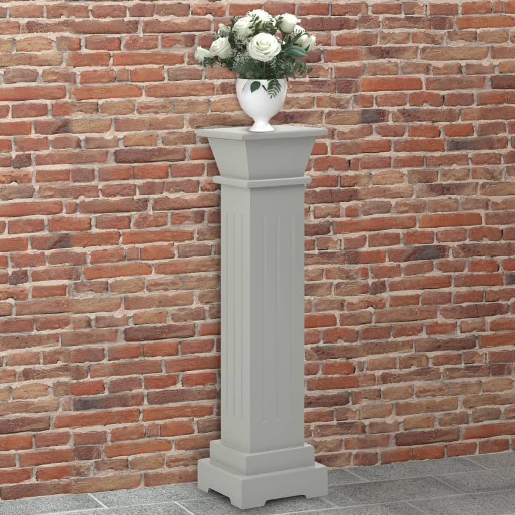 Vidaxl Plant Standard Classic column Square 17x17x66 cm MDF Gray