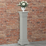 Vidaxl Standard Standard Classic Column Square 17x17x66 cm mdf gris