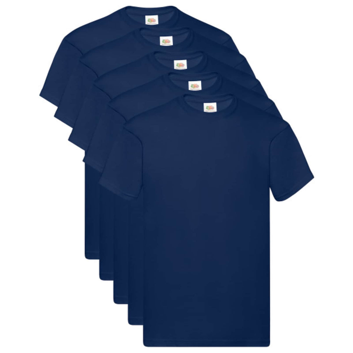 Vidaxl overhemd 5 pcs blauw 5xl katoen