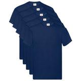 Vidaxl overhemd 5 pcs blauw 5xl katoen