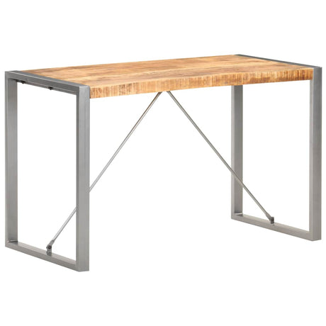 Vidaxl eettafel 120x60x75 cm massief ruw mangohout