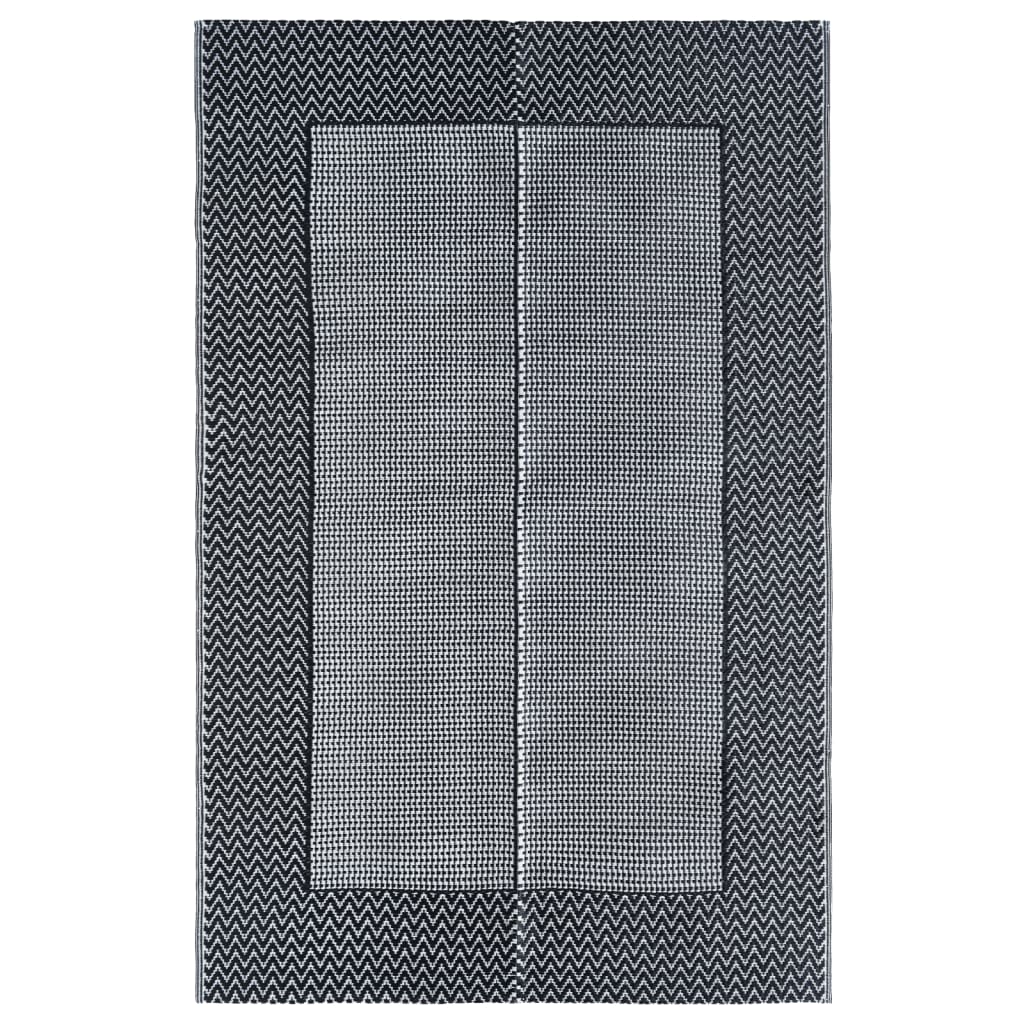 Vidaxl zunanja preproga Arakil 160x230 cm pp siva