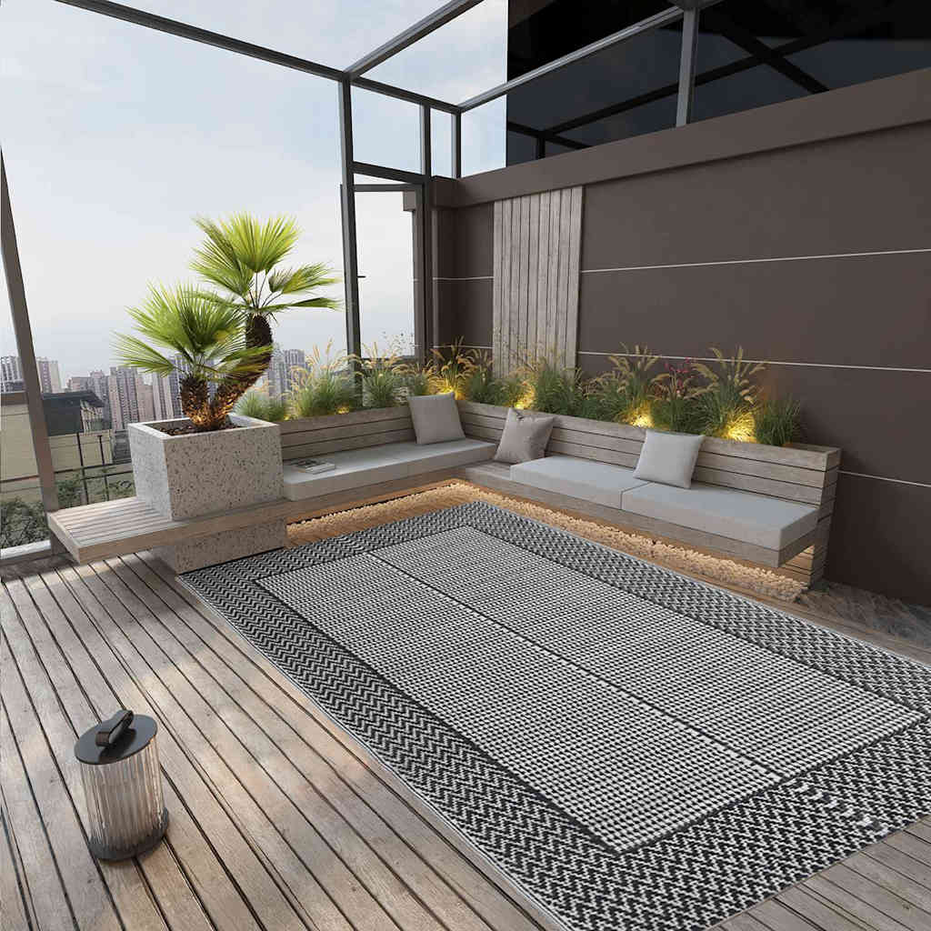 Vidaxl buitenkleed arakil 160x230 cm pp grijs