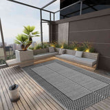 Vidaxl buitenkleed arakil 160x230 cm pp grijs