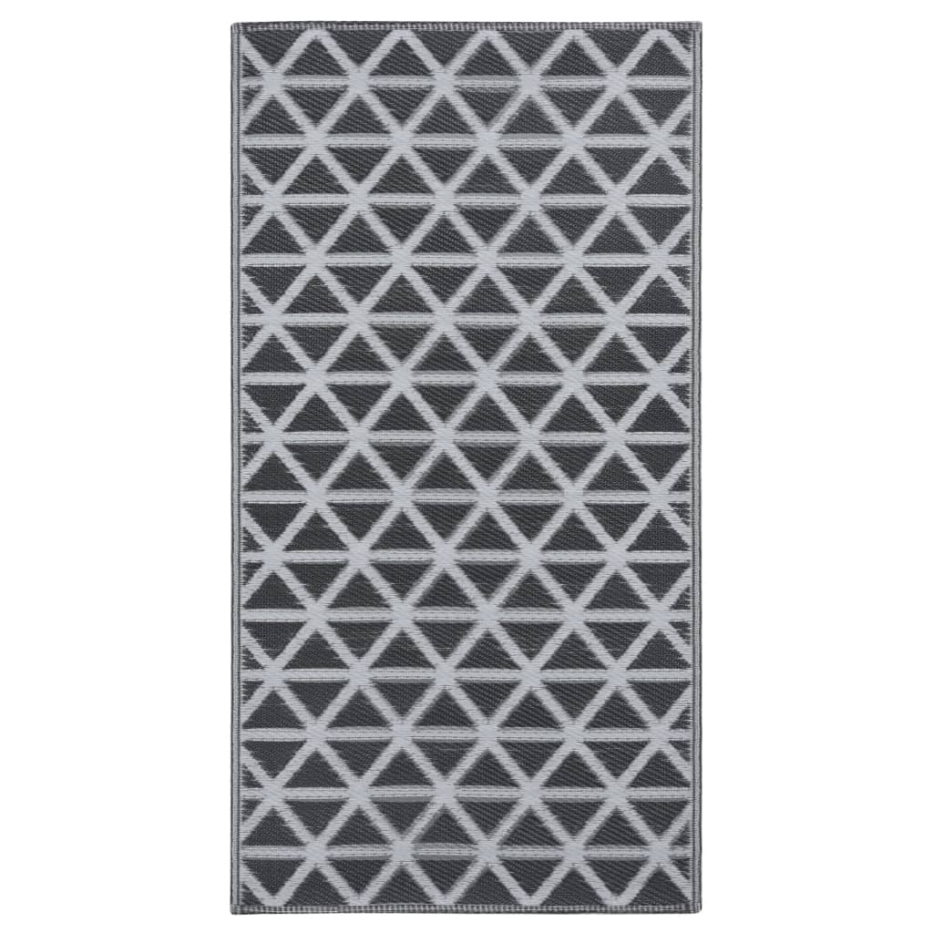 Vidaxl outside rug Arakil 80x150 cm pp black