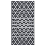 Vidaxl extérieur tapis arakil 80x150 cm pp noir