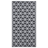 Vidaxl buitenkleed arakil 120x180 cm pp zwart