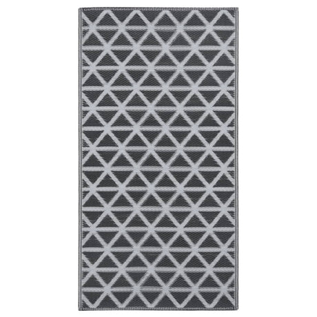 Vidaxl buitenkleed arakil 190x290 cm pp zwart