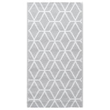 Vidaxl extérieur tapis arakil 80x150 cm pp gris