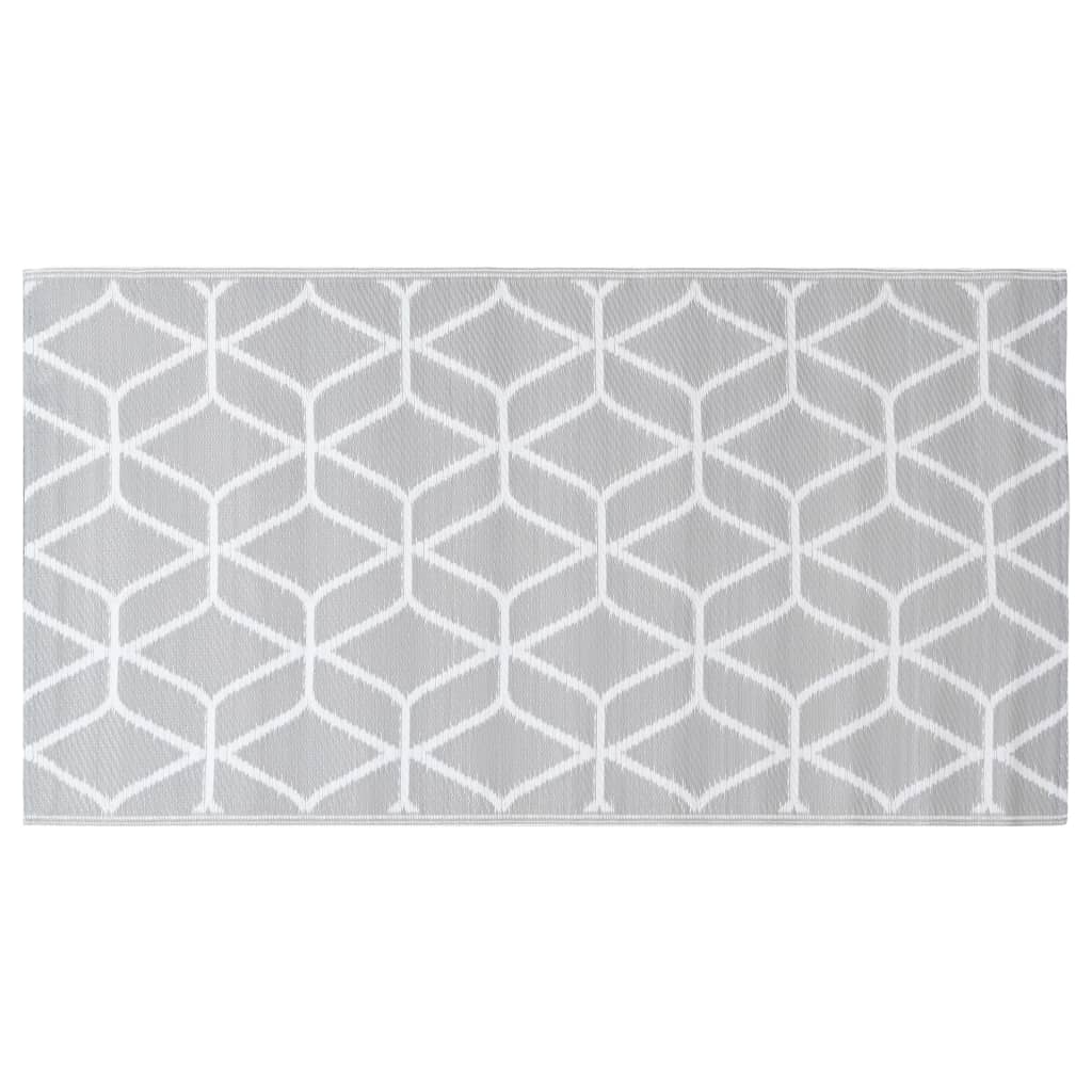 Vidaxl afuera de la alfombra Arakil 160x230 cm pp gris