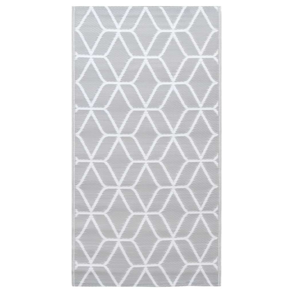 Vidaxl extérieur tapis arakil 190x290 cm pp gris