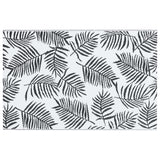 VidaXL outside rug Arakil 80x150 cm pp white and black