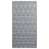 Vidaxl buitenkleed arakil 120x180 cm pp wit en zwart