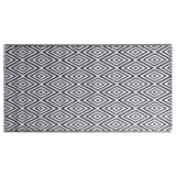 Vidaxl buitenkleed arakil 120x180 cm pp wit en zwart