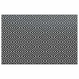 Vidaxl buitenkleed arakil 190x290 cm pp wit en zwart