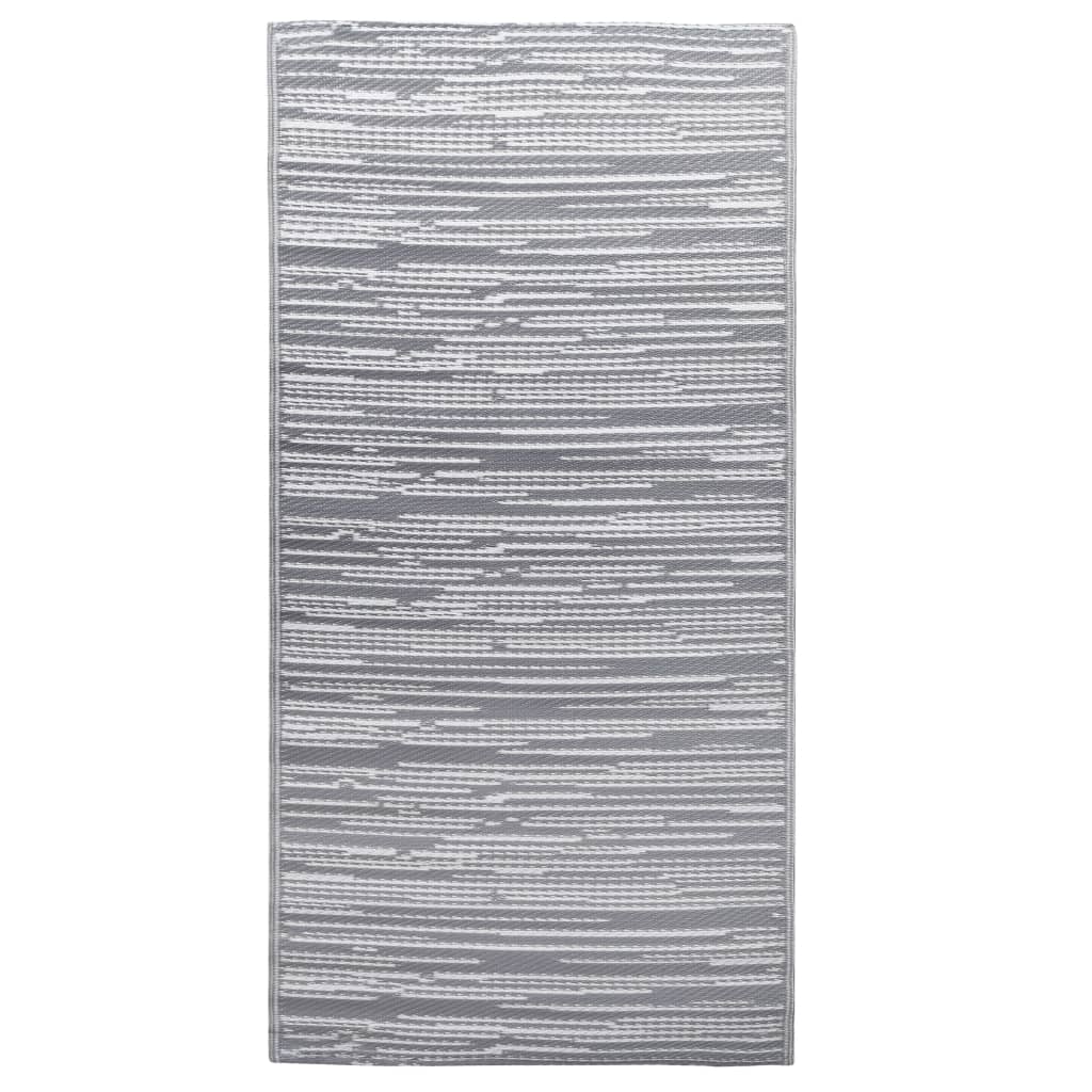 Vidaxl afuera de la alfombra Arakil 120x180 cm pp gris