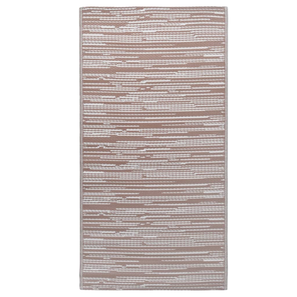 Vidaxl à l'extérieur du tapis 80x150 cm pp marron