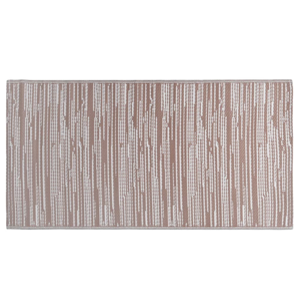 Vidaxl à l'extérieur du tapis 80x150 cm pp marron