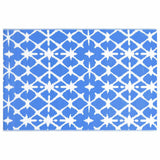 Vidaxl buitenkleed arakil 80x150 cm pp blauw en wit
