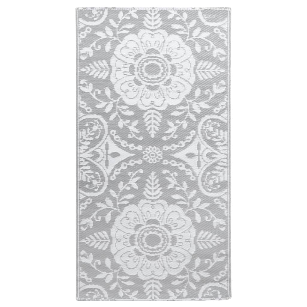 Vidaxl Extérieur Rug 80x150 cm pp Gris clair