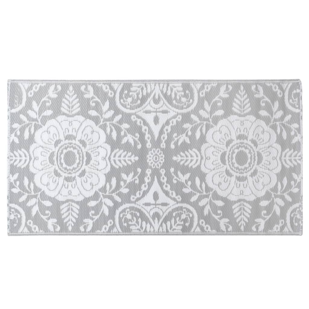 Vidaxl Extérieur Rug 80x150 cm pp Gris clair