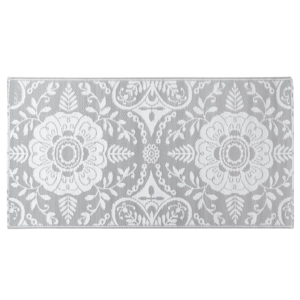 Vidaxl afuera de la alfombra Arakil 160x230 cm pp gris claro