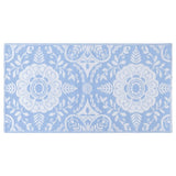 Vidaxl buitenkleed arakil 80x150 cm pp babyblauw