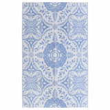 Vidaxl ausserhalb vum Rug 190x290 cm pp Puppelchen blo