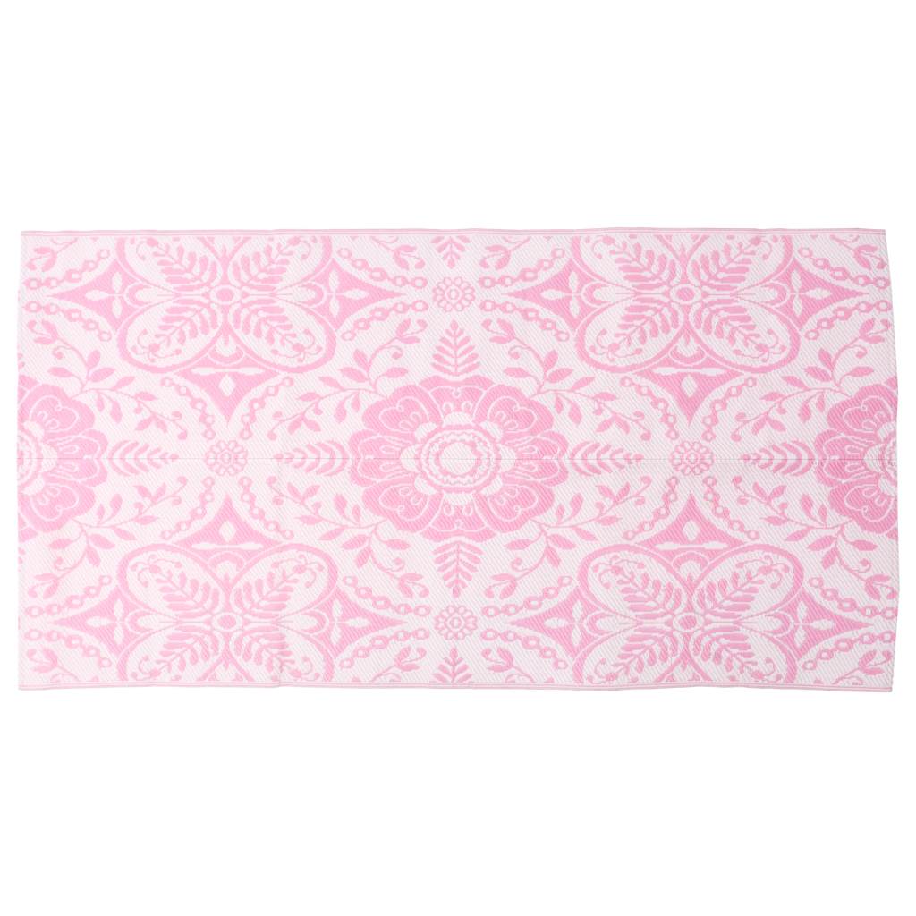 Vidaxl fuori tappeto arakil 120x180 cm pp rosa