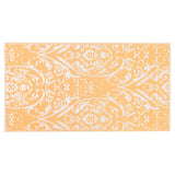 Vidaxl buitenkleed arakil 80x150 cm pp oranje en wit
