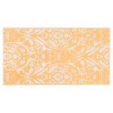 Vidaxl buitenkleed arakil 120x180 cm pp oranje en wit