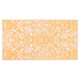 VidaXL outside rug Arakil 120x180 cm pp orange and white