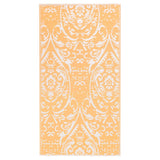 Vidaxl buitenkleed arakil 160x230 cm pp oranje en wit
