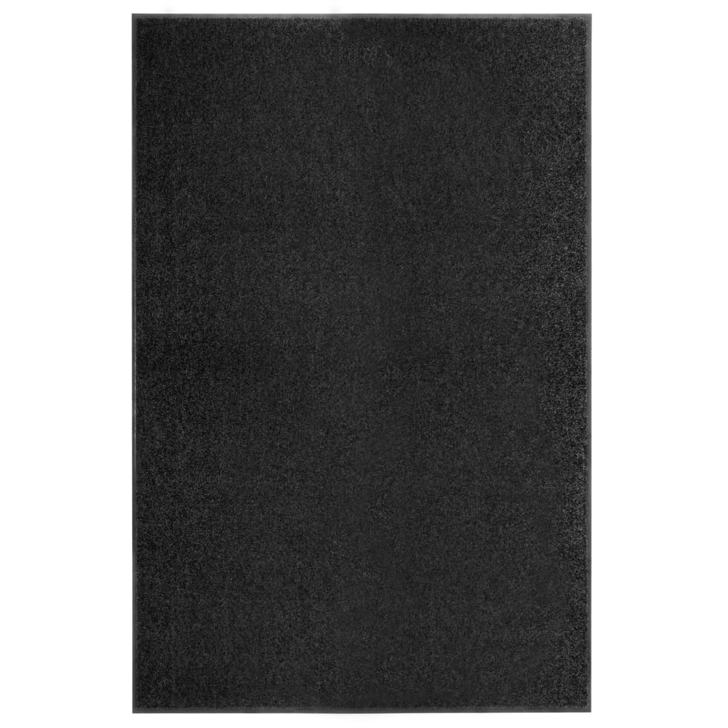 VIDAXL ROORMAT lavabile 120x180 cm nero