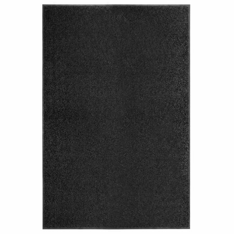 Vidaxl deurmat wasbaar 120x180 cm zwart