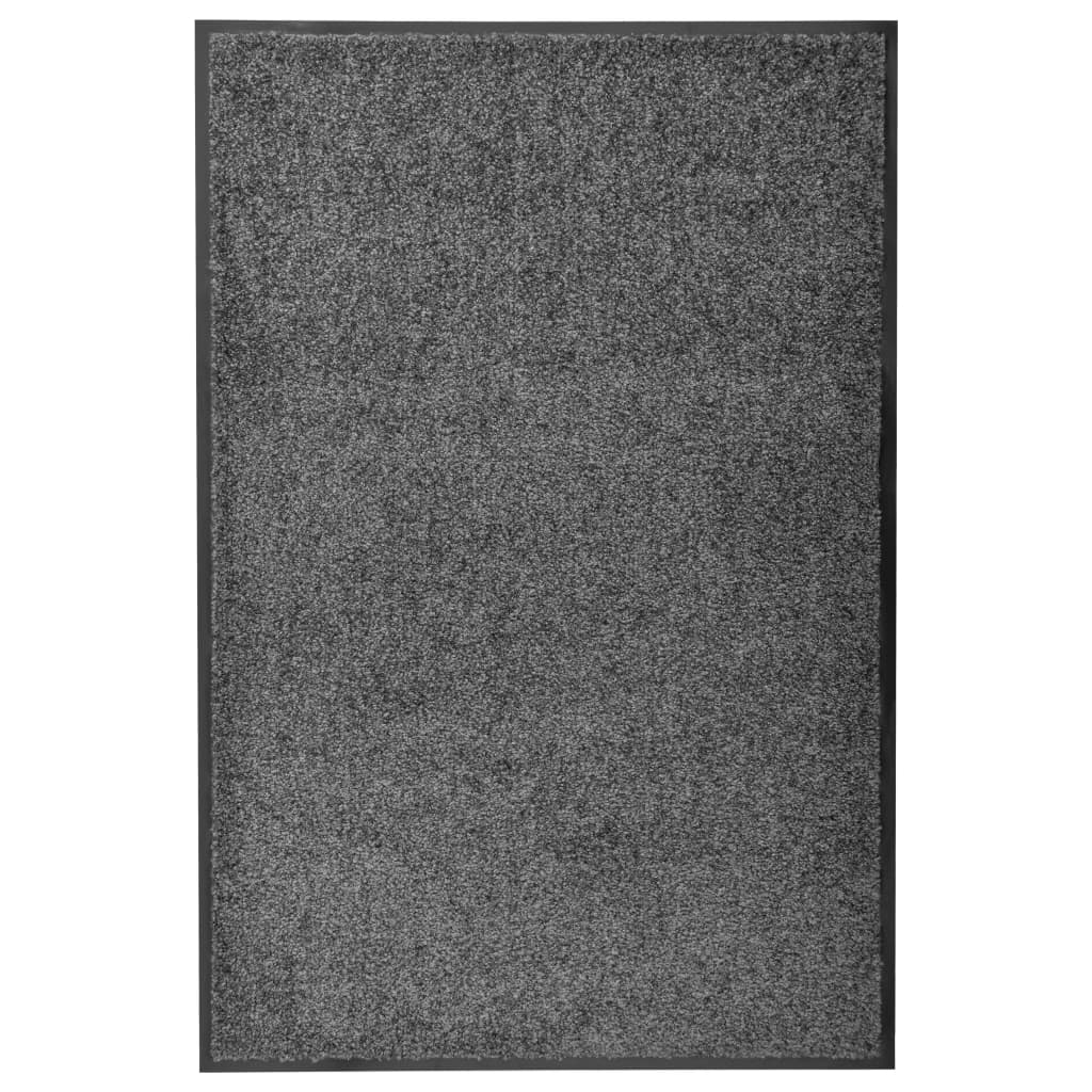 Vidaxl Doormat wäschen 60x90 cm Anthracit