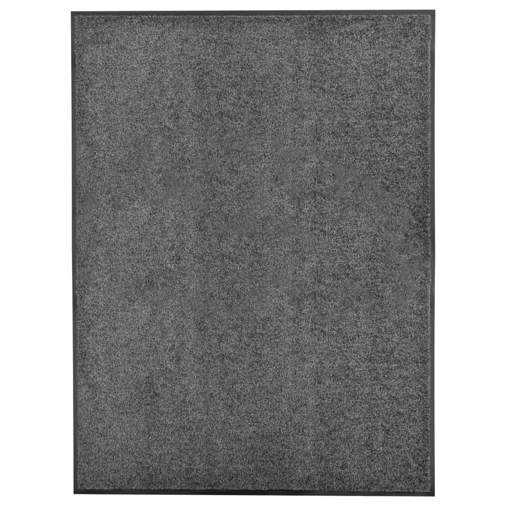 VIDAXL ROORMAT lavabile 90x120 cm Antracite