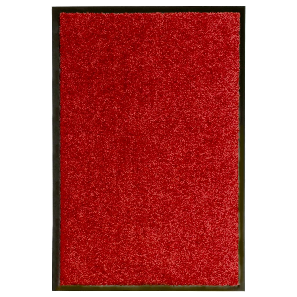 VIDAXL ROORMAT lavabile 40x60 cm rosso