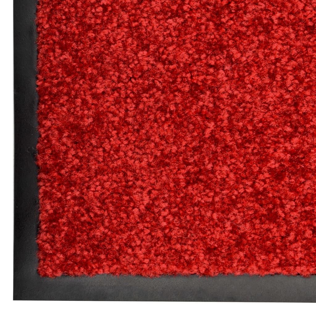 VIDAXL ROORMAT lavabile 40x60 cm rosso